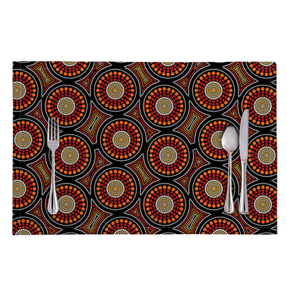 Australian Aboriginal Dot Pattern Print Placemat