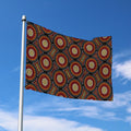 Australian Aboriginal Dot Pattern Print Polyester Flag