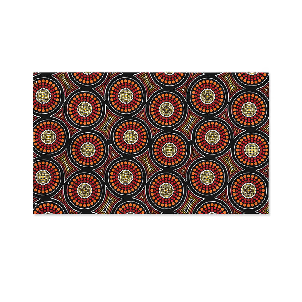 Australian Aboriginal Dot Pattern Print Polyester Flag