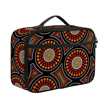 Australian Aboriginal Dot Pattern Print Portable Lunch Bag