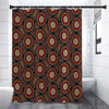 Australian Aboriginal Dot Pattern Print Premium Shower Curtain