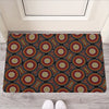 Australian Aboriginal Dot Pattern Print Rubber Doormat