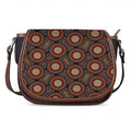 Australian Aboriginal Dot Pattern Print Saddle Bag