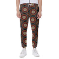 Australian Aboriginal Dot Pattern Print Joggers