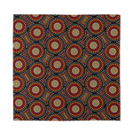 Australian Aboriginal Dot Pattern Print Silk Bandana