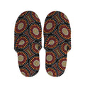 Australian Aboriginal Dot Pattern Print Slippers