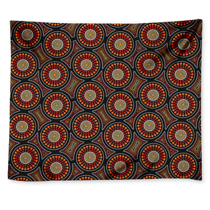 Australian Aboriginal Dot Pattern Print Tapestry