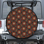 Australian Aboriginal Dot Pattern Print Tire Cover
