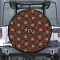 Australian Aboriginal Dot Pattern Print Tire Cover With Camera Hole
