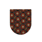 Australian Aboriginal Dot Pattern Print Toilet Lid Cover
