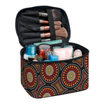 Australian Aboriginal Dot Pattern Print Travel Makeup Bag