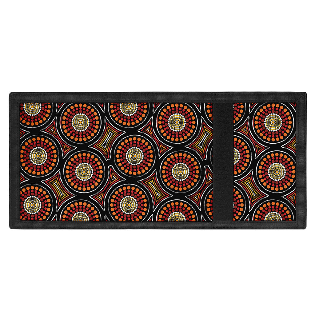 Australian Aboriginal Dot Pattern Print Trifold Wallet