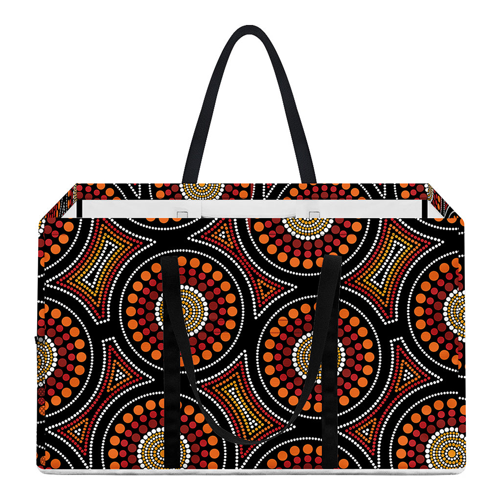 Australian Aboriginal Dot Pattern Print Utility Tote Bag