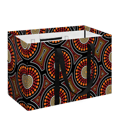 Australian Aboriginal Dot Pattern Print Utility Tote Bag