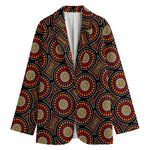 Australian Aboriginal Dot Pattern Print Women's Blazer
