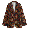 Australian Aboriginal Dot Pattern Print Women's Cotton Blazer