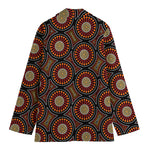 Australian Aboriginal Dot Pattern Print Women's Cotton Blazer