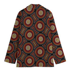 Australian Aboriginal Dot Pattern Print Women's Cotton Blazer