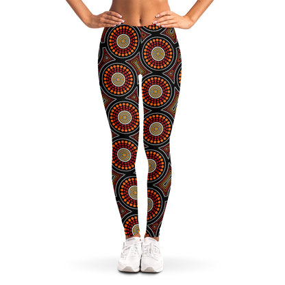 Australian Aboriginal Dot Pattern Print Women's Leggings