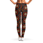 Australian Aboriginal Dot Pattern Print Women's Leggings