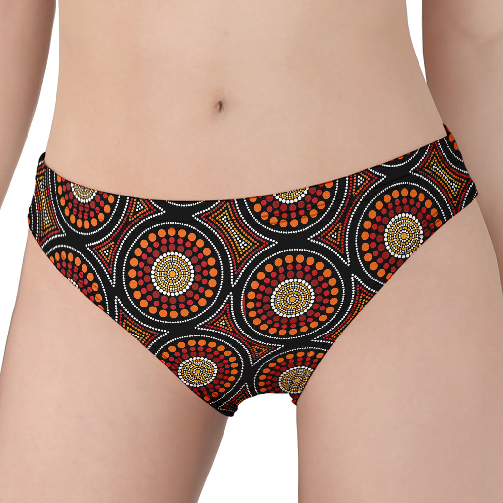 Australian Aboriginal Dot Pattern Print Women's Panties