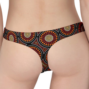 Australian Aboriginal Dot Pattern Print Women's Thong