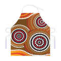 Australian Aboriginal Dot Print Adjustable Apron