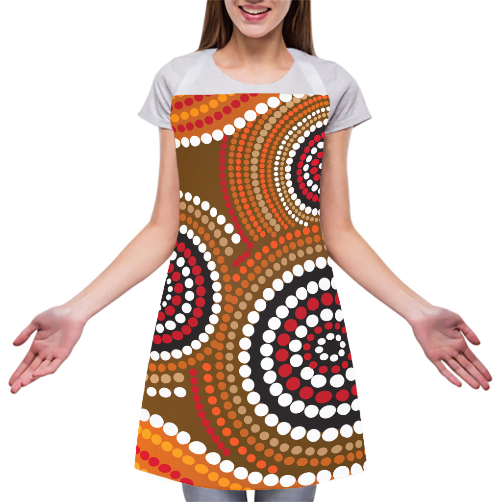 Australian Aboriginal Dot Print Adjustable Apron
