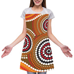 Australian Aboriginal Dot Print Adjustable Apron