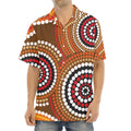 Australian Aboriginal Dot Print Aloha Shirt