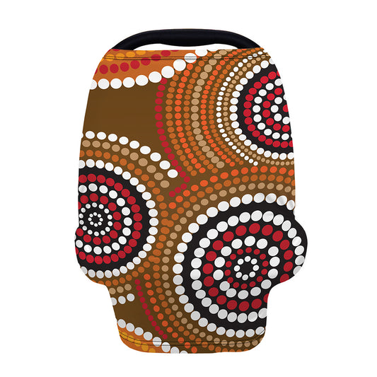 Australian Aboriginal Dot Print Baby Seat Cover
