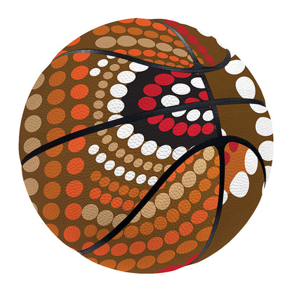 Australian Aboriginal Dot Print Basketball