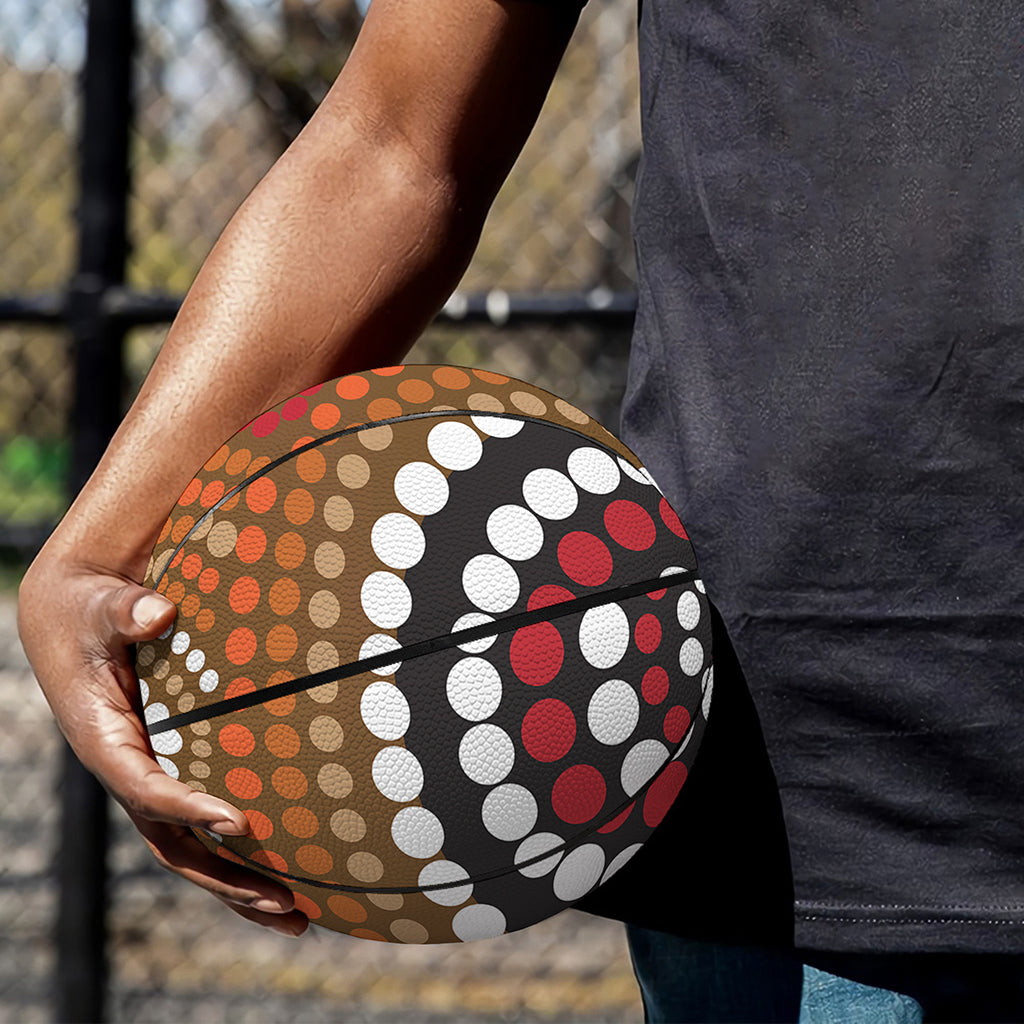 Australian Aboriginal Dot Print Basketball