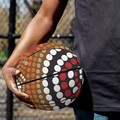 Australian Aboriginal Dot Print Basketball