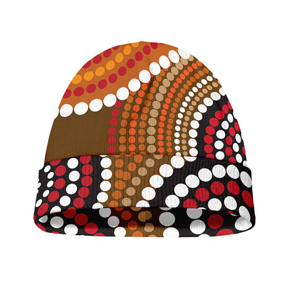 Australian Aboriginal Dot Print Beanie