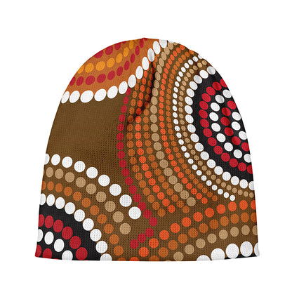 Australian Aboriginal Dot Print Beanie