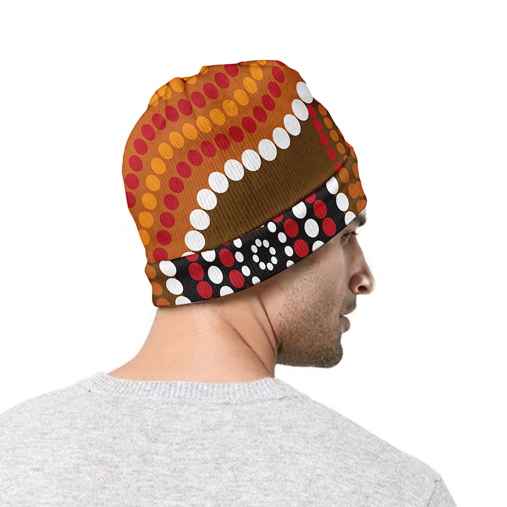 Australian Aboriginal Dot Print Beanie