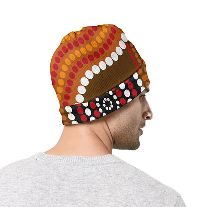 Australian Aboriginal Dot Print Beanie