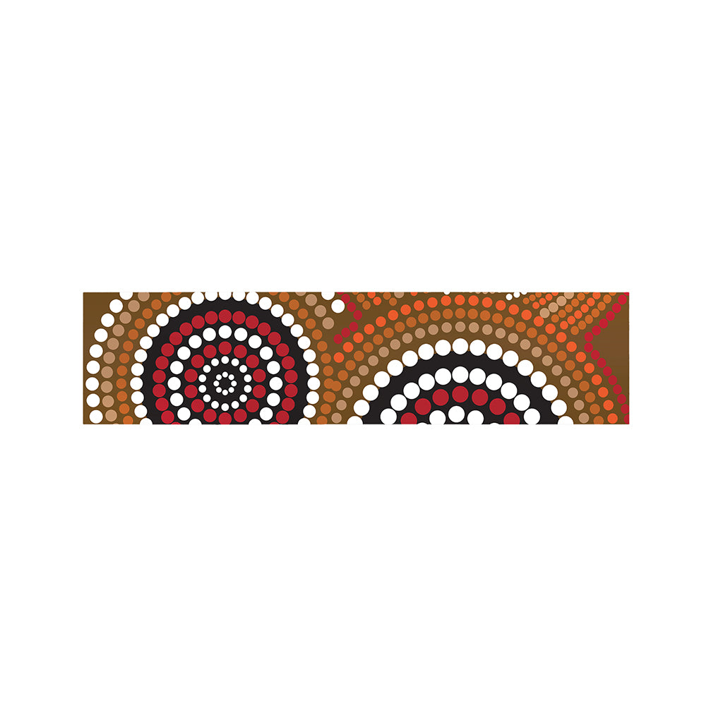 Australian Aboriginal Dot Print Bed Runner