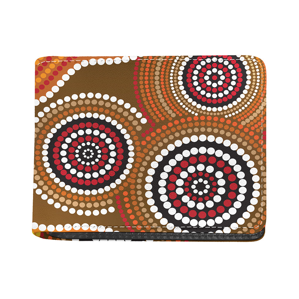 Australian Aboriginal Dot Print Bifold Wallet