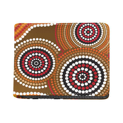 Australian Aboriginal Dot Print Bifold Wallet