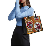 Australian Aboriginal Dot Print Canvas Tote Bag