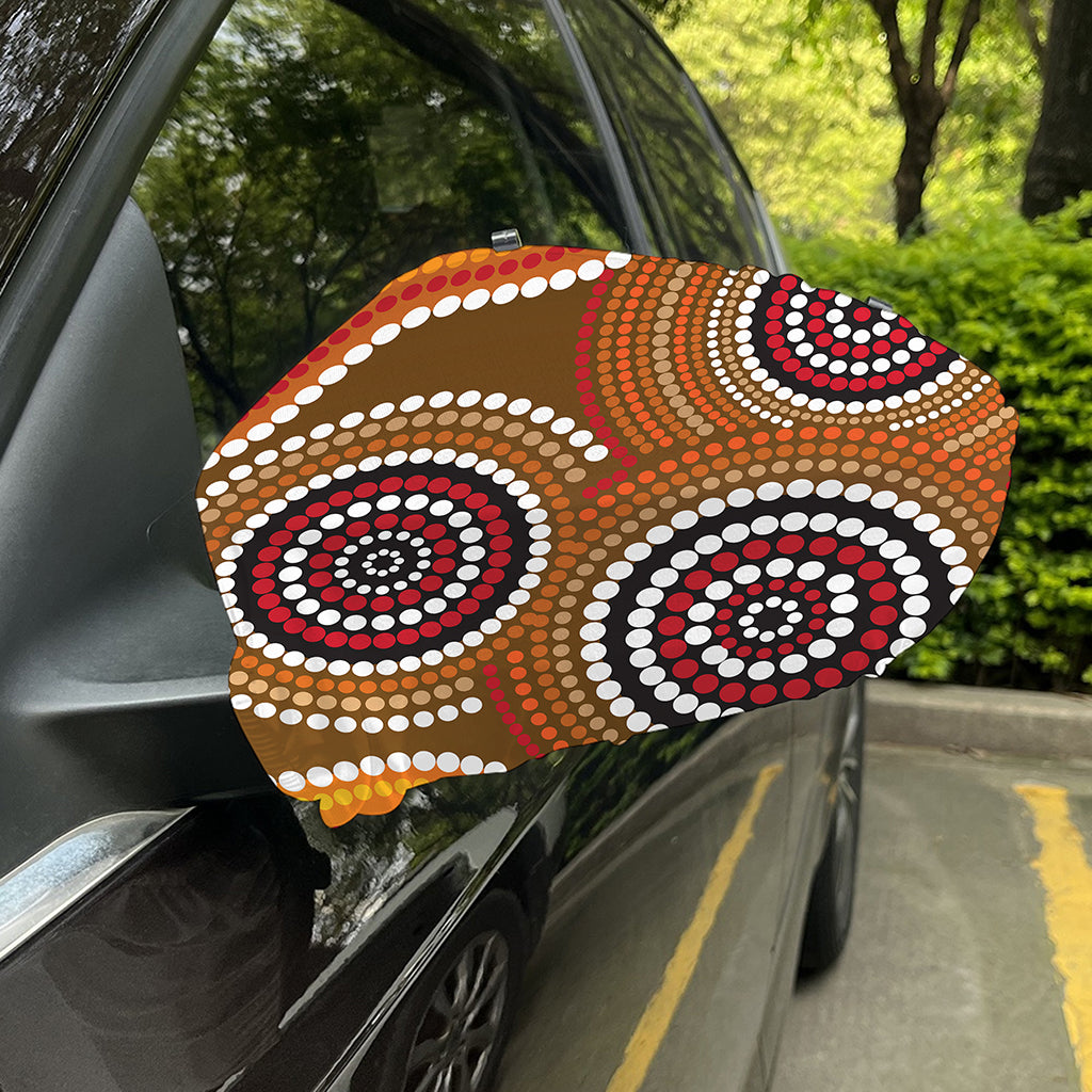 Australian Aboriginal Dot Print Car Side Mirror Covers