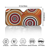 Australian Aboriginal Dot Print Car Windshield Sun Shade