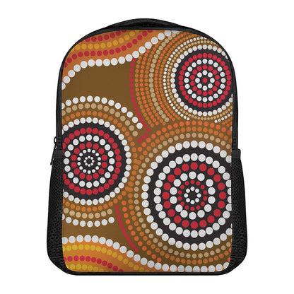 Australian Aboriginal Dot Print Casual Backpack