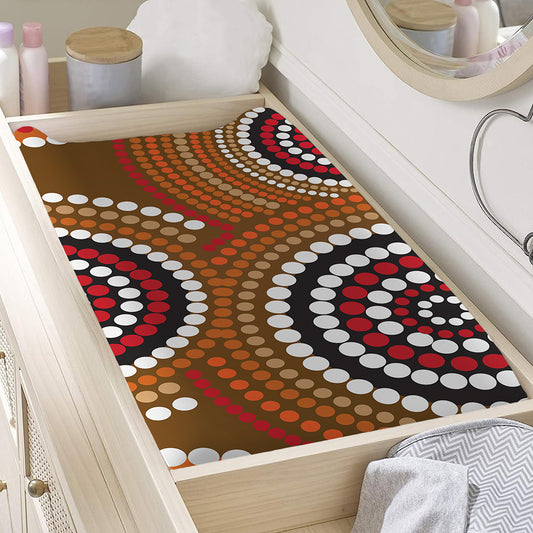 Australian Aboriginal Dot Print Changing Pad Cover