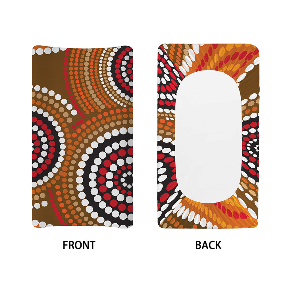 Australian Aboriginal Dot Print Changing Pad Cover