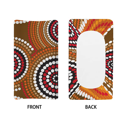 Australian Aboriginal Dot Print Changing Pad Cover