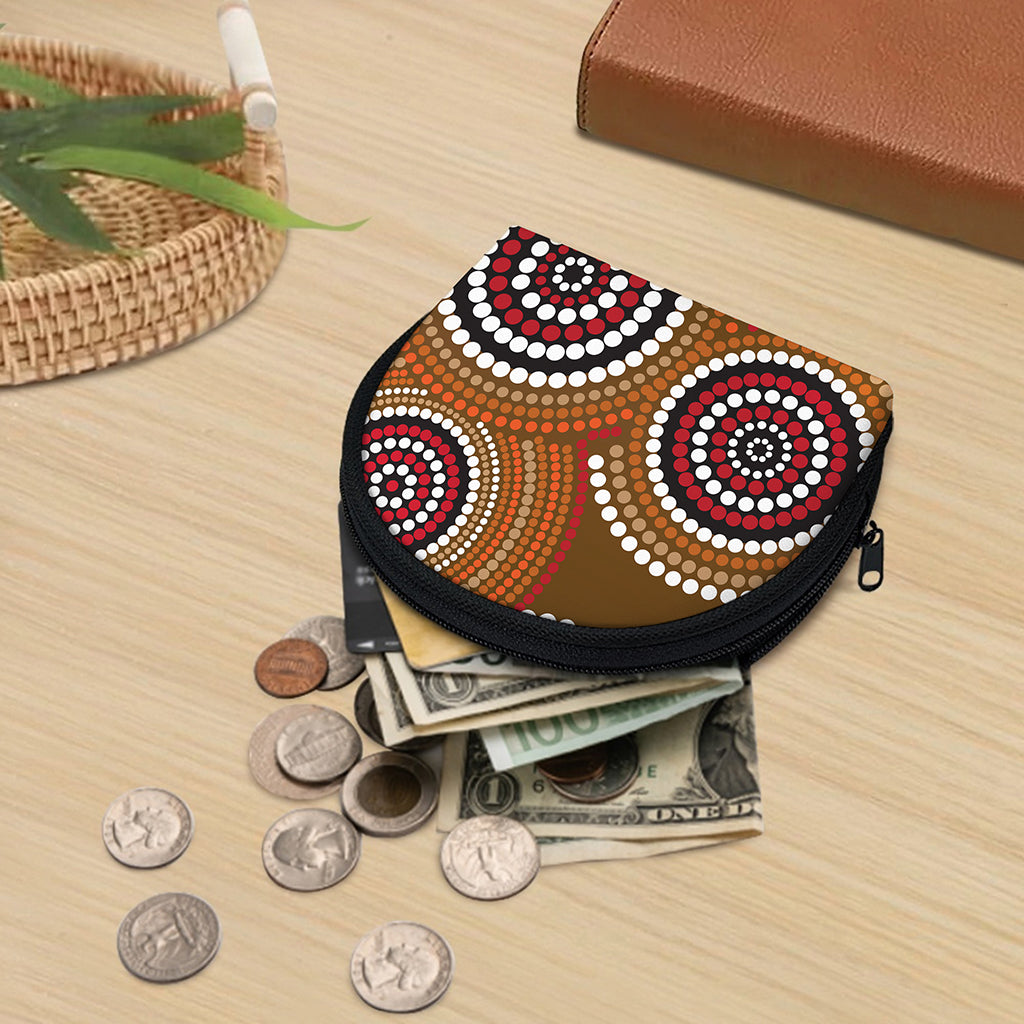 Australian Aboriginal Dot Print Coin Purse