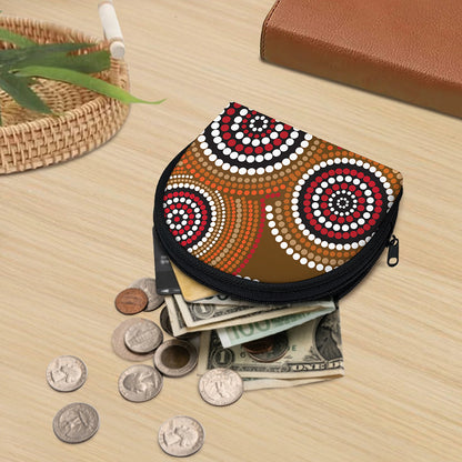 Australian Aboriginal Dot Print Coin Purse